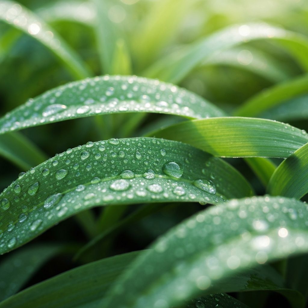 Frische grüne Pflanzen und Kräuter